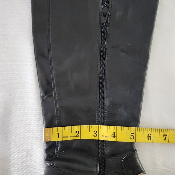 Born Crown Women's Knee-High Leather Boots Black Size 7 - Picture 12 of 16